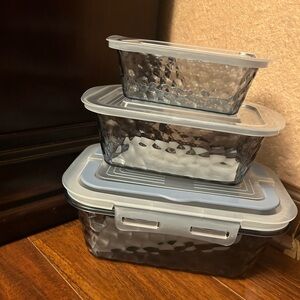 Phantom chef 6 pc food storage set w/ handle